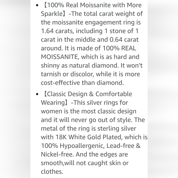 CERTIFIED 100% REAL  MOISSANITE 1CT HALO RING - Picture 2 of 6